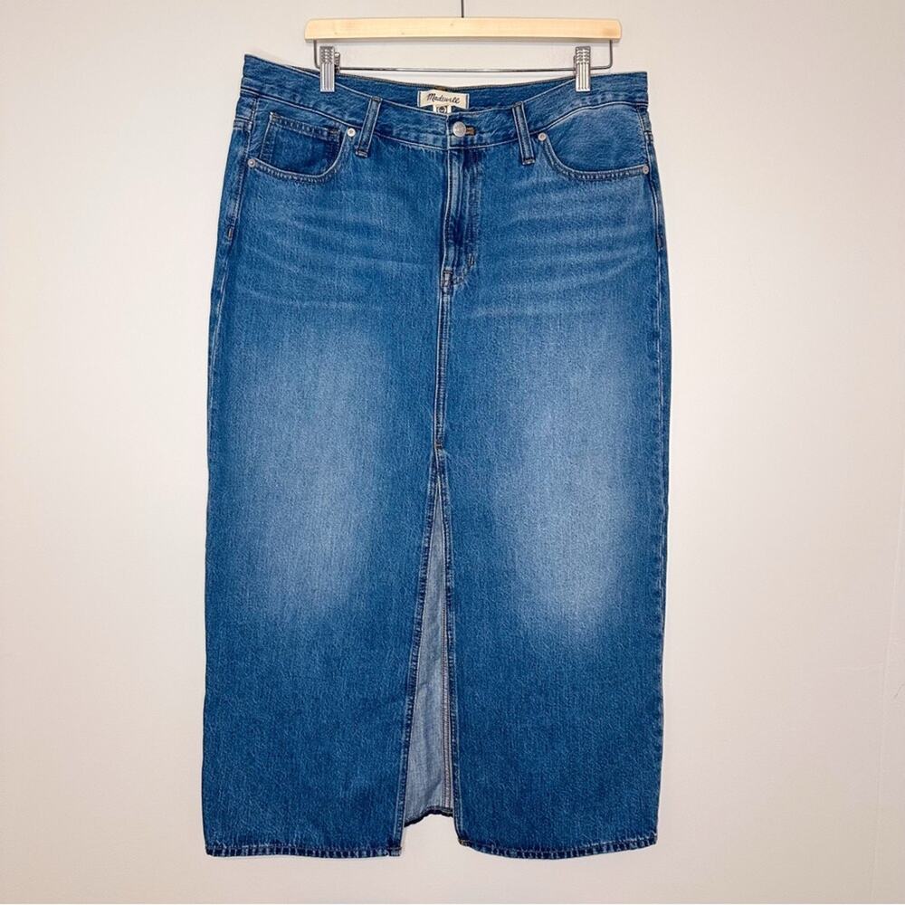 Madewell Denim Mid-Rise Maxi Skirt